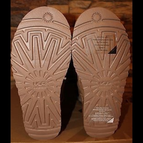 NIB UGG Women's Tall Bailey Bow Suede Shearling Lined‎ Boots CHESTNUT - Picture 6 of 8